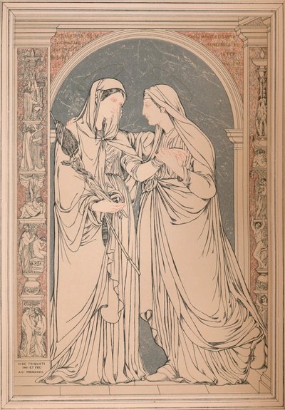 صورة من الفسيفساء الرخامية ، بواسطة البارون إتش دي تريكيتي ، باريس ، 1893. بواسطة روبرت دادلي