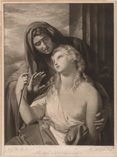وفاة لوكريتيا ، 1770. بواسطة روبرت دنكرتون