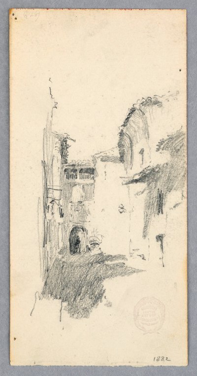 رسم، منظر شارع، 1882 بواسطة روبرت فريدريك بلوم