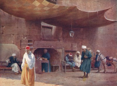 مقهى عربي ، القاهرة ، c1880 ، 1904 بواسطة روبرت جورج تالبوت كيلي