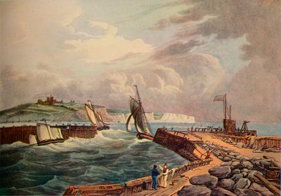 قطع دخول ميناء دوفر ، 1819 بواسطة روبرت هافيل