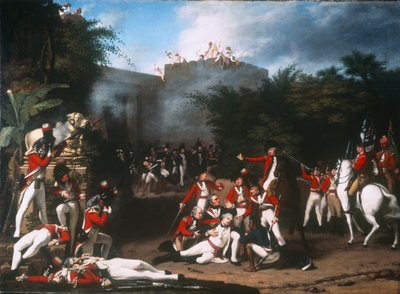 وفاة العقيد مورهاوس في اقتحام بوابة بيتا في بنغالور في 7 مارس 1791 ، 1793 بواسطة روبرت هوم
