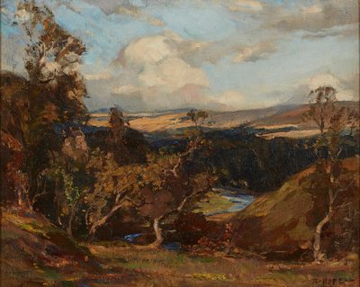The Loup 'On the Ettrick Water (زيت على قماش) بواسطة روبرت هوب