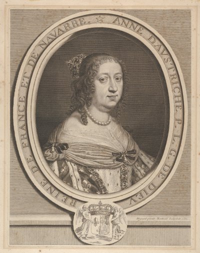 آن من النمسا ، 1660. بواسطة روبرت نانتويل