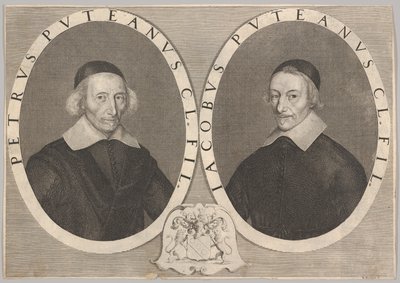 صورة مزدوجة لبيير وجاك دوبوي ، كاليفورنيا. 1648-49. بواسطة روبرت نانتويل