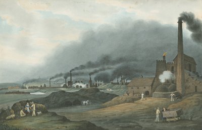 بيلستون - برادلي لأعمال الحديد: الرسم بالألوان المائية ، 1837 بواسطة روبرت نويز