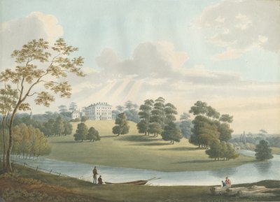 Patshull House: رسم بالألوان المائية ، بدون تاريخ [1826] بواسطة روبرت نويز