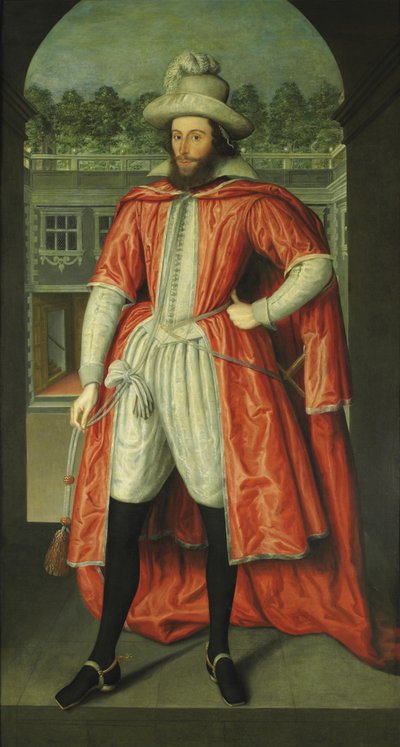 صورة ويليام بوب ، إيرل داون الأول 1573-1631 كفارس من الحمام ، ج. 1610 بواسطة روبرت بيك الأكبر
