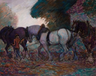 فريق الحرث ، داون ، 1906. بواسطة روبرت بولهيل بيفان