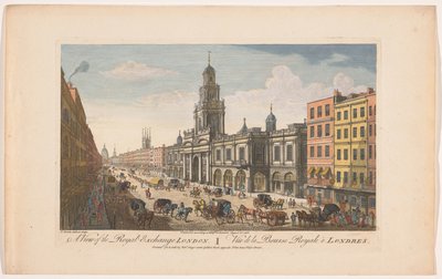 منظر لبورصة رويال في لندن منظر من Royal Exchange London (العنوان على الكائن) لندن (عنوان المسلسل) بواسطة روبرت ساير