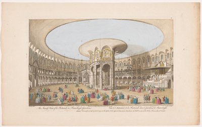 منظر داخلي في Rotunda في حدائق Ranelagh في لندن منظر داخلي لـ Rotundo في حدائق Ranelagh (العنوان على الكائن) حدائق رانيلا وحدائق فوكسهول (عنوان السلسلة) بواسطة ناثانيل بار
