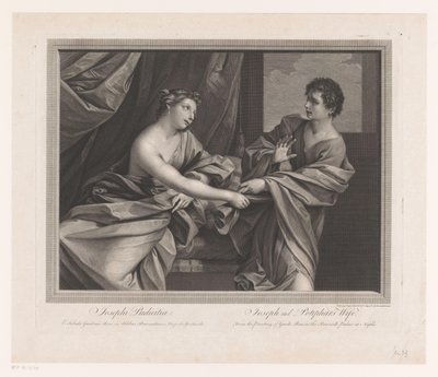 زوجة يوسف وفوطيفار Josephi Pudicitia / جوزيف وزوجة Potiphar (العنوان على الكائن) بواسطة جويدو ريني