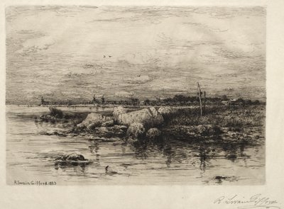 مصب نهر أبوناغناسيت ، 1883. بواسطة روبرت سوين جيفورد