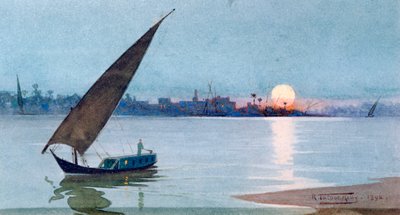 البحيرة الشرقية ، مصر ، 1892 بواسطة روبرت تالبوت كيلي