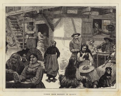 سوق الشعر البشري في الألزاس بواسطة Robert Walker Macbeth