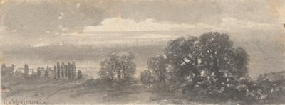 المناظر الطبيعية - الأشجار بواسطة Robert Walter Weir