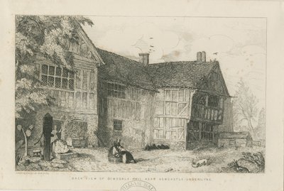 Dimsdale Old Hall: النقش ، بدون تاريخ [؟ c 1870] بواسطة روبرت ويليام بوس
