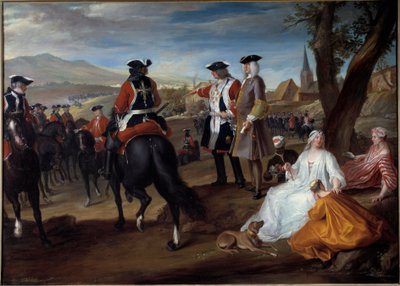 استعراض للفرسان السود في سهل السابلون لوحة روبرت بول بونس ديت روبرت دي سيري (1686-1733) 1729 صن. 1،06x1،47 م بواسطة روبرت دي سيري