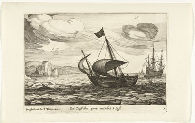 Dogger of dogboot Een Dogh-boot groot about 8 Last / Dogh-Boot de 8 Tonneaux (العنوان على الكائن) Hollandse scheepstypen ، 1627 (عنوان السلسلة) لا توجد سفن مختلفة لا تستخدم في المقاطعات / الأيقونات الخاصة بالسفن الهولندية المختلفة التي يكون استخدامها كبيرً بواسطة روبرت دي بودوس (ربما)