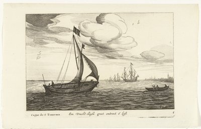 فراختكاغن Een Vracht-kaghe groot about 6 Last / Cague de 6 Tonneaux (العنوان على الكائن) Hollandse scheepstypen ، 1627 (عنوان السلسلة) سفن مختلفة لا تذكر مقاطعات / أيقونات السفن الهولندية المختلفة التي يكون استخدامها في الغالب في بواسطة روبرت دي بودوس (ربما)