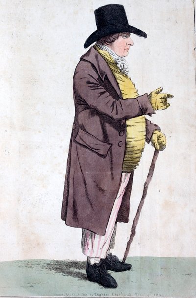 John Townsend, Bow Street Runner (coloured etching) بواسطة روبرت الأصغر Dighton