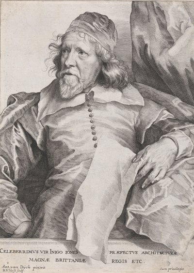 الرجل الشهير Inigo Jones ، رئيس هندسة معمارية لملك بريطانيا العظمى ، إلخ. بواسطة روبرت فان فورست