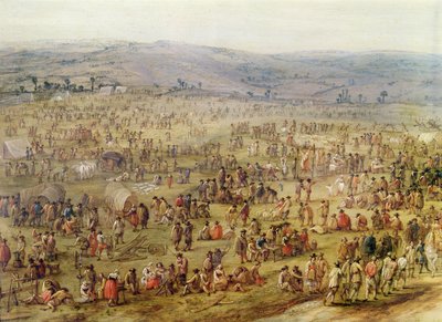 المعسكر العسكري (زيت على النحاس) (تفاصيل 341904) بواسطة روبرت فان دن هويكي