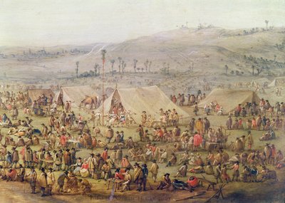 المعسكر العسكري (زيت على النحاس) (تفاصيل 341904) بواسطة روبرت فان دن هويكي