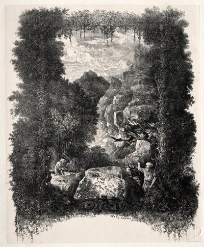 أول صورة للقصص الخرافية والحكايات الخرافية كتبها تييري فليتانز ، 1868. بواسطة رودولف بريسدين