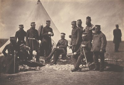 اللفتنانت جنرال السير JL Pennefather والموظفين 1855. بواسطة روجر فينتون