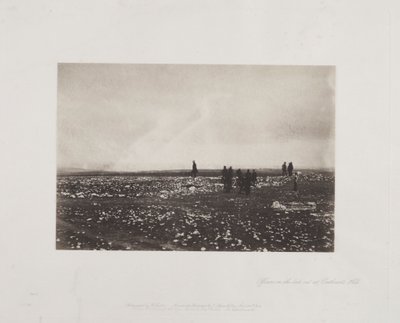 ضباط على المرصد في تل كاثكارت بواسطة Roger Fenton