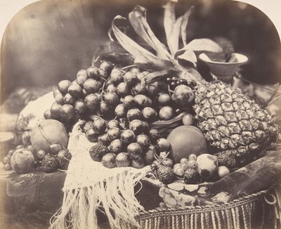 لا تزال الحياة مع الفاكهة ، 1860. بواسطة روجر فينتون