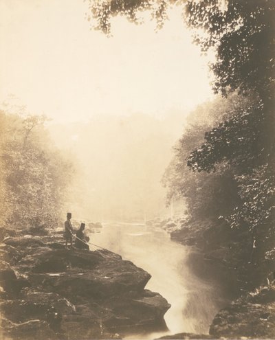 Wharfe and Pool ، Under the Strid ، 1854. بواسطة روجر فينتون