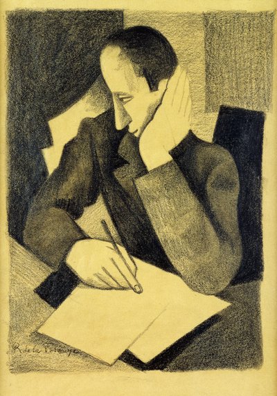 كتابة الرجل: دراسة ل Paludes؛ كتابة الرجل: دراسة ل Paludes ، c.1920 بواسطة روجر دي لا فريسناي