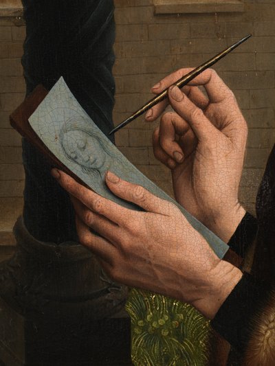 تفاصيل رسم القديس لوقا صورة العذراء (زيت على لوحة) بواسطة روجير فان دير (بعد) وايدن