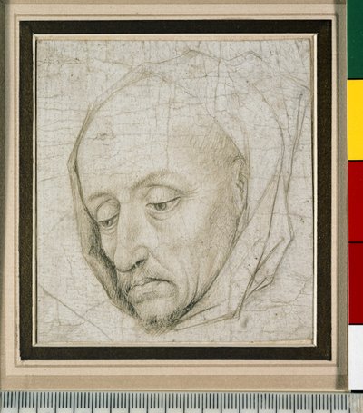 دراسة رأس رجل عجوز ، القرن الخامس عشر (silverpoint on paper) بواسطة روجير فان دير ويدين