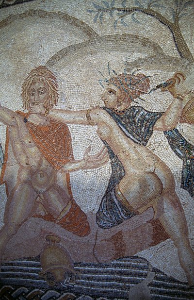 Abduction of Hylas by Nymphs, mosaic in House of Venus in Roman city of Volubilis (UNESCO World Heritage List بواسطة رواية