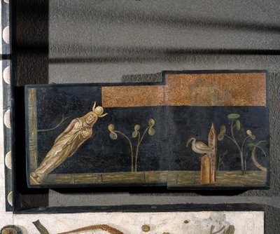 "Asarotos" (الأرض غير مكسورة) شظايا فسيفساء موقعة من Harakliton من روما ، القرن الثاني الميلادي ، روما بواسطة رواية