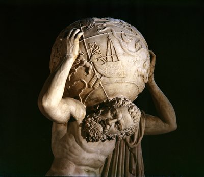 أطلس ، نسخة من أصل يوناني يوناني (رخام) (التفاصيل) بواسطة Roman