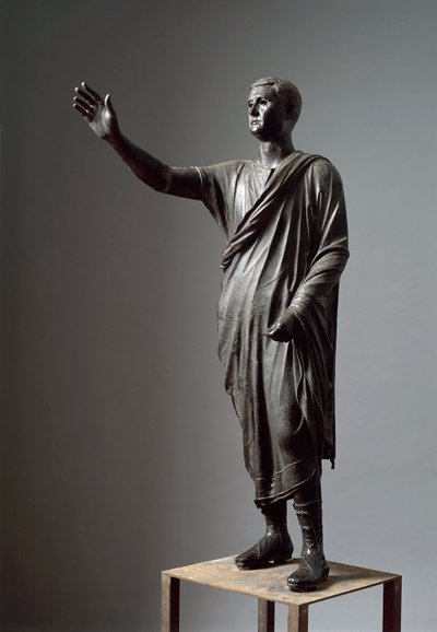 Aule Metele, Arringatore, The Orator, bronze statue, 80 b.c., from Pila (Perugia) بواسطة رواية