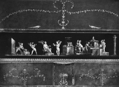 كروب صنع المال ، إفريز من Oecus of the Casa dei Vettii (House of the Vettii) c.50-79 م بواسطة رواية