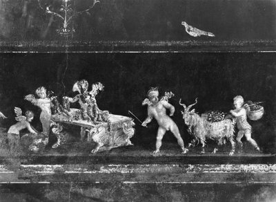 كروب تبيع الزهور ، إفريز من Oecus of the Casa dei Vettii (House of the Vettii) c.50-79 م بواسطة رواية
