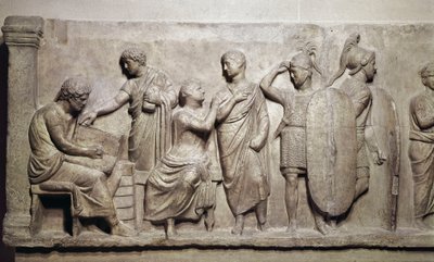 Domitius Achenobarbus ، تفاصيل تسجيل المواطنين والتضحية للإله المريخ ، ج. 100 قبل الميلاد (رخام) بواسطة رواية