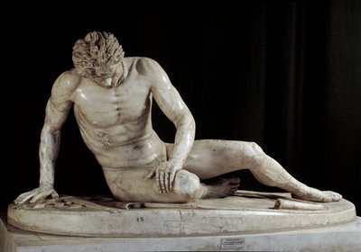 Dying Gaul - The Dying Galatian - “” Dying Galatian Warrior”” Marble sculpture of Ludovisi Group after original bronze from 220-210 BC. Sun. h. 93 cm Rome, Musei Capitolini بواسطة رواية