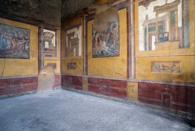 Frescoed room of Villa dei Vettii, Roman archaeological site of Pompeii (UNESCO World Heritage Site بواسطة رواية
