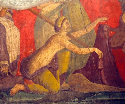 Initiation rites of the cult of Dionysus, fresco from the Villa Dei Mysteri بواسطة رواية