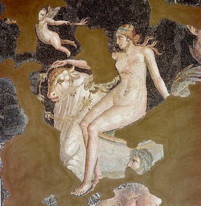 Nereid on a sea bull (mosaic بواسطة رواية