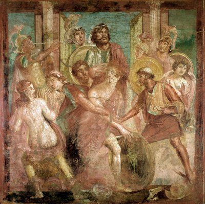 يجد أوديسيوس أخيل بين بنات ليكوميديس (في الهواء الطلق ، القرن الثاني الميلادي) بواسطة رواية