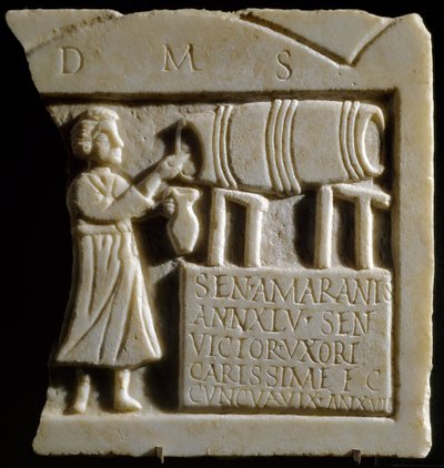Relief depicting a Tavern Scene (marble) بواسطة رواية