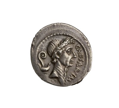 عملة جمهورية رومانية من روما ، 44 قبل الميلاد (فضي) بواسطة Roman
